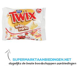 Twix Mini white aanbieding