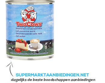 Two cows Gecondenseerde volle melk met suiker aanbieding