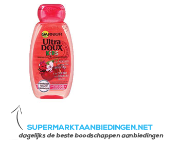 Ultra Doux Kids kersen & amandel shampoo aanbieding