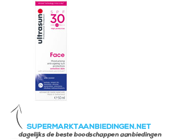 Ultrasun Face anti-ageing sun protection SPF 30 aanbieding