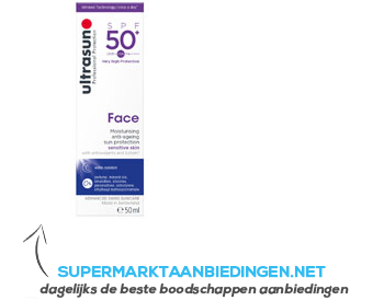 Ultrasun Face anti-ageing sun protection SPF 50 aanbieding