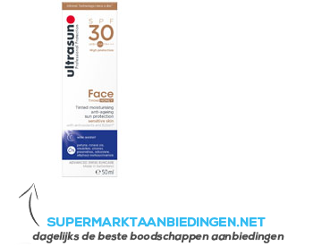 Ultrasun Face tinted sun protection SPF 30 aanbieding