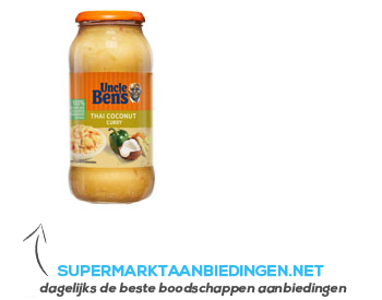 Uncle Ben's Thai coconut curry aanbieding