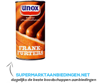 Unox Blik frankfurter aanbieding