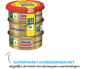 Unox Blik leverpastei aanbieding