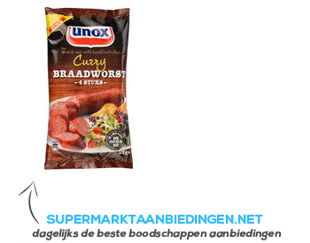 Unox Braadworst curry aanbieding