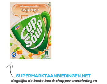 Unox Cup-A-Soup aspergesoep aanbieding