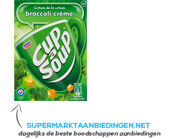 Unox Cup-a-soup broccolisoep crème aanbieding