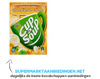 Unox Cup-a-soup champignonsoep crème aanbieding