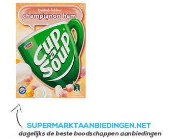 Unox Cup-a-soup champignonsoep ham aanbieding