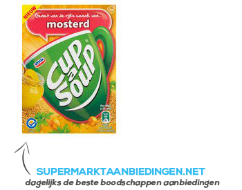 Unox Cup-a-soup mosterdsoep crème aanbieding