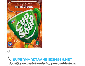 Unox Cup-A-Soup rundvleessoep aanbieding