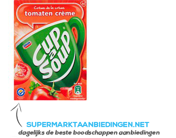 Unox Cup-a-soup tomatensoep crème aanbieding