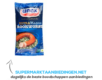 Unox Extra magere rookworst aanbieding