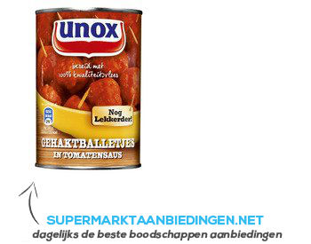 Unox Gehaktballetjes in tomatensaus aanbieding