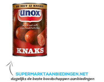 Unox Knaks blik aanbieding