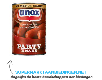 Unox Party knaks aanbieding