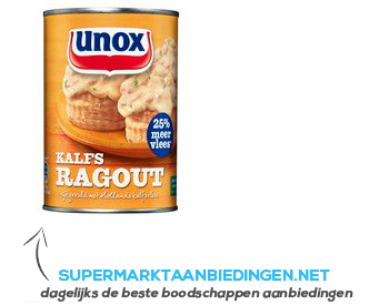 Unox Ragout kalf aanbieding