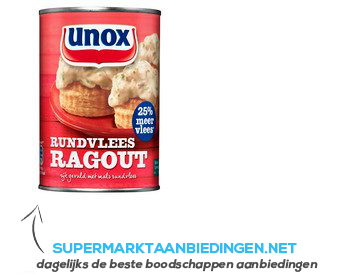 Unox Ragout rundvlees aanbieding