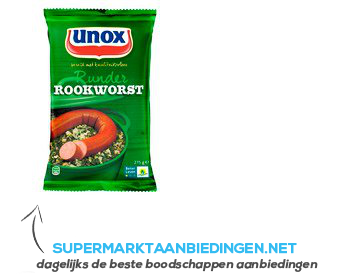 Unox Runder rookworst aanbieding