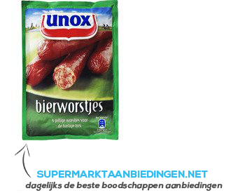 Unox Snack bierworstjes aanbieding