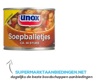 Unox Soep balletjes aanbieding