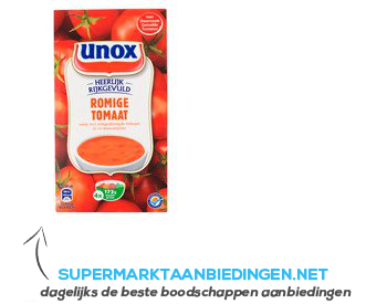 Unox Soep in pak romige tomatensoep aanbieding