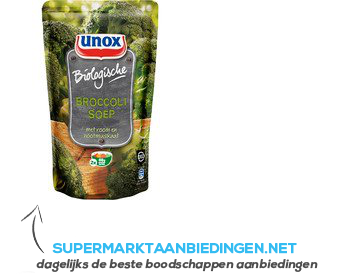 Unox Soep in zak broccolisoep aanbieding