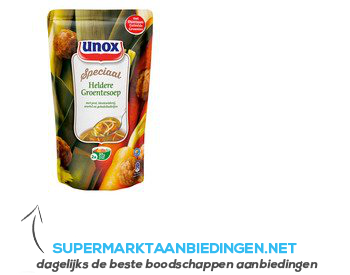Unox Soep in zak hollandse groentesoep aanbieding