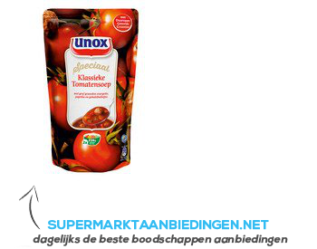 Unox Soep in zak hollandse tomatensoep aanbieding