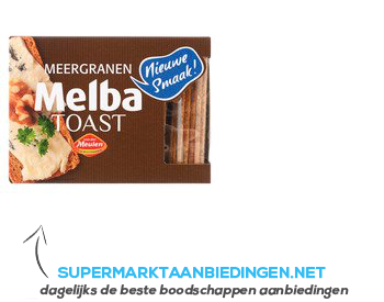 Van der Meulen Melba toast meergranen aanbieding