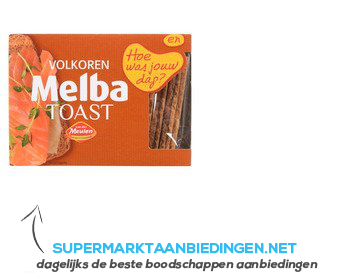 Van der Meulen Melba toast volkoren aanbieding