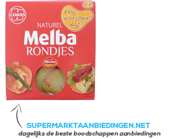 Van der Meulen Melbatoast rond aanbieding