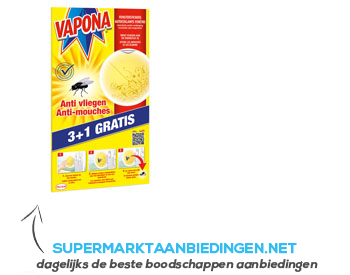 Vapona Raamsticker geel aanbieding