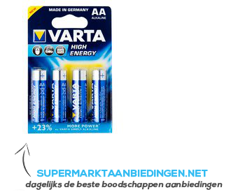 Varta AA high energy aanbieding