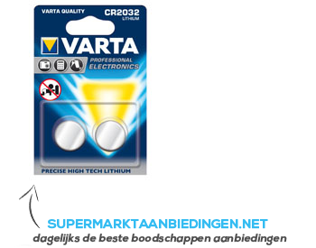 Varta CR2032 lithium batterij aanbieding