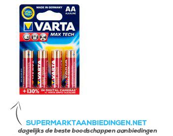Varta Maxi-tech penlite AA LR06 aanbieding
