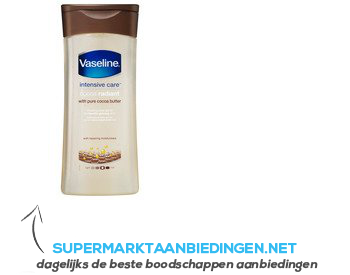 Vaseline Body gel oil cocoa radiant aanbieding