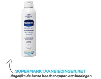 Vaseline Bodylotion spray advanced repair aanbieding