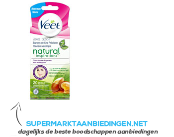 Veet Koude wasstrips gezicht naturals aanbieding