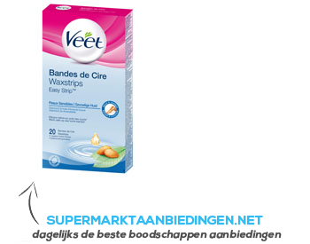 Veet Wasstrips gevoelige huid aanbieding