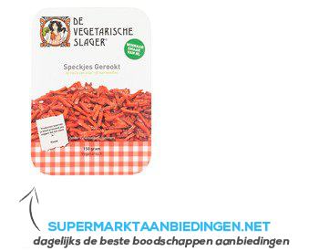 Vegetarische Slager Speckjes gerookt aanbieding