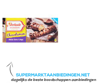 Verkade Chocodromen sticks extra crispy aanbieding