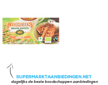 Vermeiren Organic biscuits spelt aanbieding