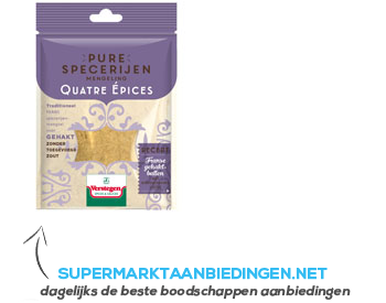 Verstegen Pure specerijen mengeling quatre épices aanbieding