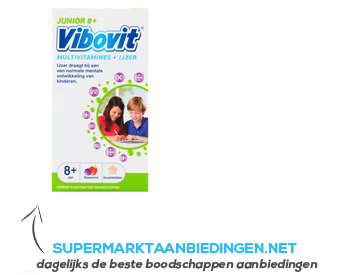 Vibovit Junior 8 multivitaminen kauwtabletten aanbieding