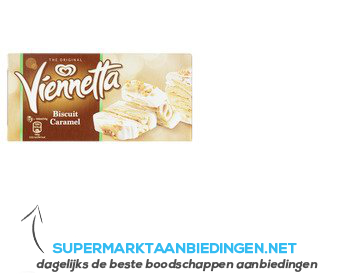 Viennetta Ijs biscuit caramel aanbieding