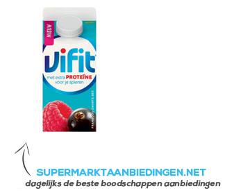 Vifit Proteïne framboos-zwarte bes aanbieding