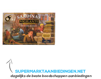 Vigilante Sardines in olijfolie aanbieding