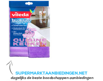 Vileda Microfibre keukendoek 2-in-1 aanbieding